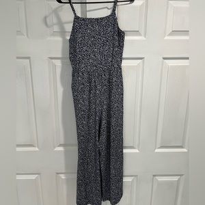 Navy blue/white floral old navy jump suit